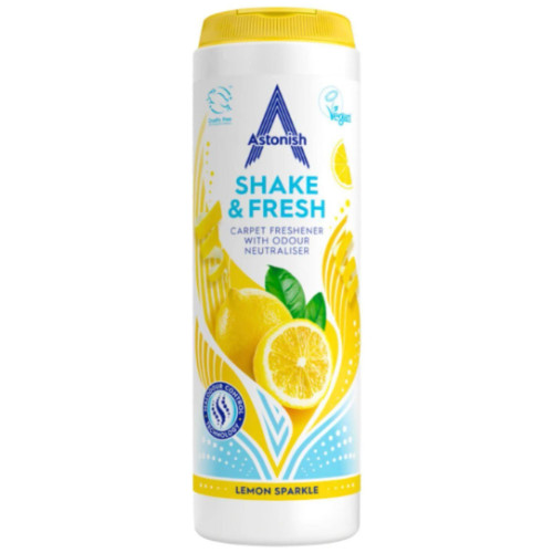 Освіжувач килимів Astonish Shake & Fresh Lenon Sparkle, 400 гр